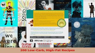 Read  200 LowCarb HighFat Recipes Ebook Free