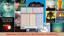 Read  Japanese Vocabulary Quickstudy Academic Ebook Free