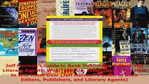 Download  Jeff Hermans Guide to Book Publishers Editors and Literary Agents Who They Are What They EBooks Online