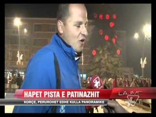 Korçë: Festohen Krishtlindjet, përurohet edhe kulla panoramike - News, Lajme - Vizion Plus