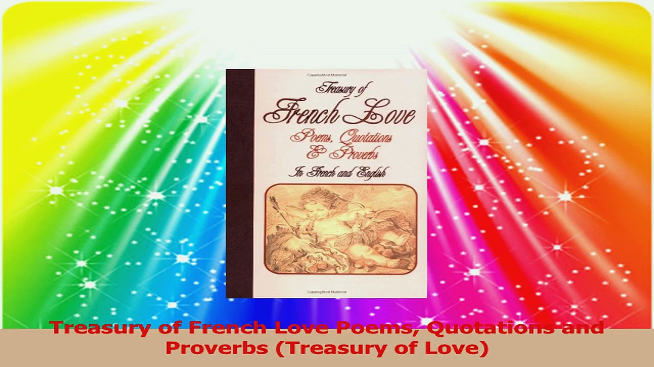 Treasury of French Love Poems Quotations and Proverbs Treasury of Love Download