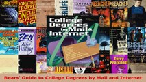 Read  Bears Guide to College Degrees by Mail and Internet EBooks Online