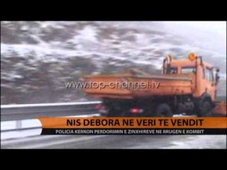 Nis dëbora në veri të vendit - Top Channel Albania - News - Lajme