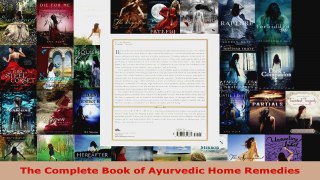 Read  The Complete Book of Ayurvedic Home Remedies Ebook Free