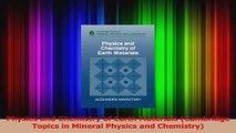 Read  Physics and Chemistry of Earth Materials Cambridge Topics in Mineral Physics and Ebook Free