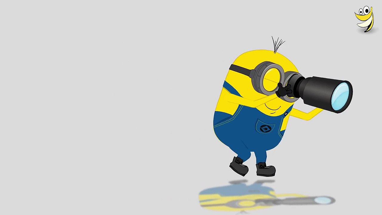 Minions Banana ~ Minions Binocular Prank ~ Funny Cartoon [HD] 1080P 2