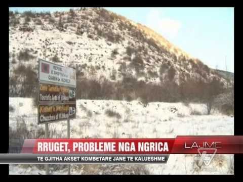 Rrugët, probleme nga ngrica - News, Lajme - Vizion Plus