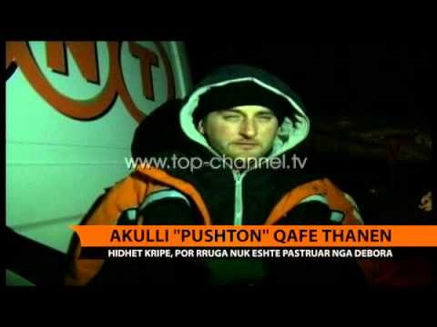 Akulli “pushton” Qafë- Thanën, rruga s'është pastruar nga bora - Top Channel Albania - News - Lajme