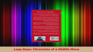Read  Leap Days Chronicles of a Midlife Move Ebook Free