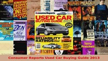 Read  Consumer Reports Used Car Buying Guide 2013 PDF Online