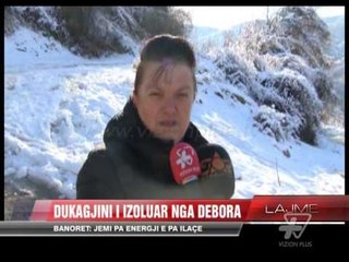 Dukagjini i izoluar nga dëbora - News, Lajme - Vizion Plus