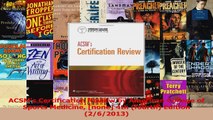 ACSMs Certification Review by American College of Sports Medicine none 4th fourth Download