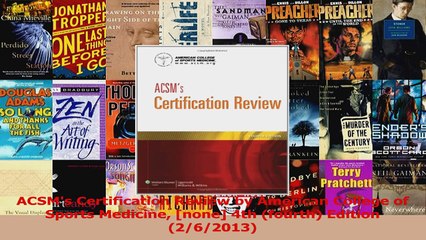 ACSMs Certification Review by American College of Sports Medicine none 4th fourth Download