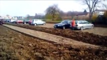 WATCH: Croatian farmer plows his land after people kept parking their cars on his property