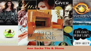 Read  Ann Sacks Tile  Stone Ebook Free