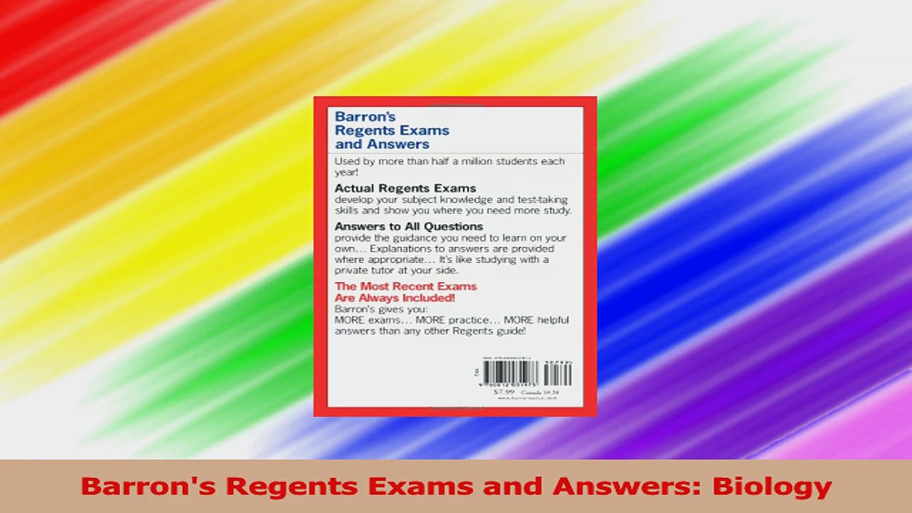 Barrons Regents Exams and Answers Biology Download