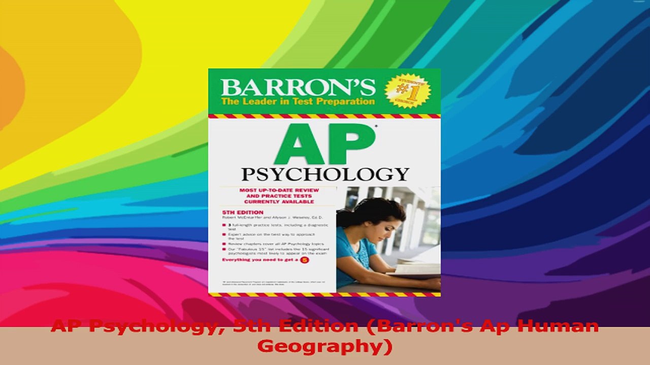 AP Psychology 5th Edition Barrons Ap Human Geography PDF