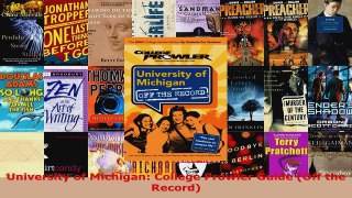 Read  University of Michigan College Prowler Guide Off the Record EBooks Online