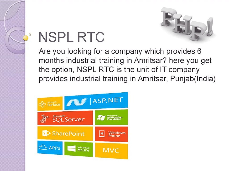 PHP Training in Amritsar