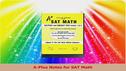 APlus Notes for SAT Math Download