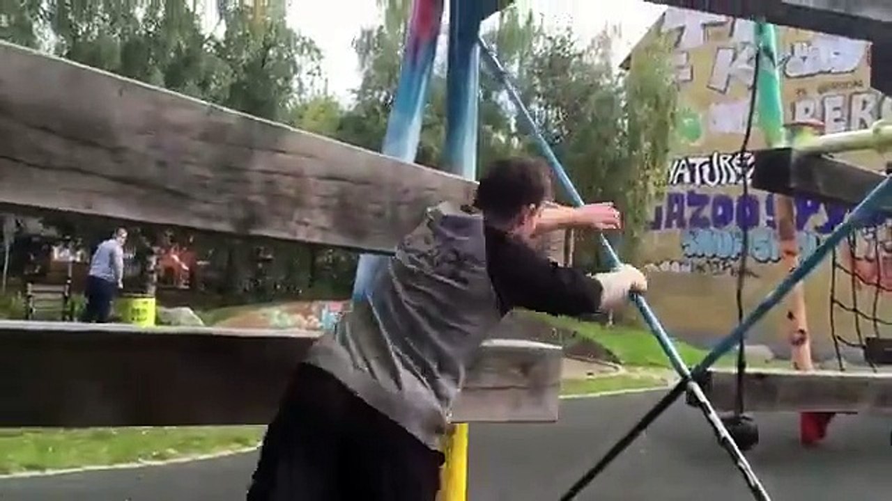 monkey training parkour