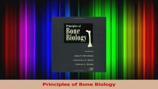 Read  Principles of Bone Biology PDF Free