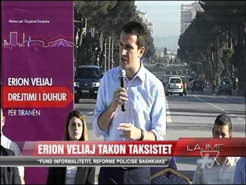 Erion Veliaj takon taksistët - News, Lajme - Vizion Plus