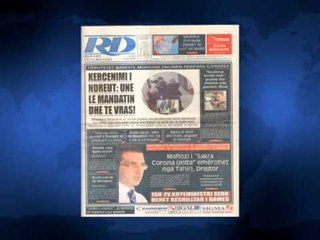 SHTYPI I DITES ME TITUJT KRYESORE TE FAQEVE TE PARA TE GAZETAVE SHQIPTARE E MARTE 13 JANAR 2015