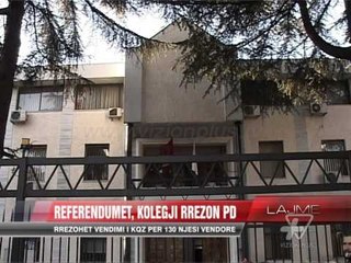 Referendumet, kolegji rrëzon PD - News, Lajme - Vizion Plus