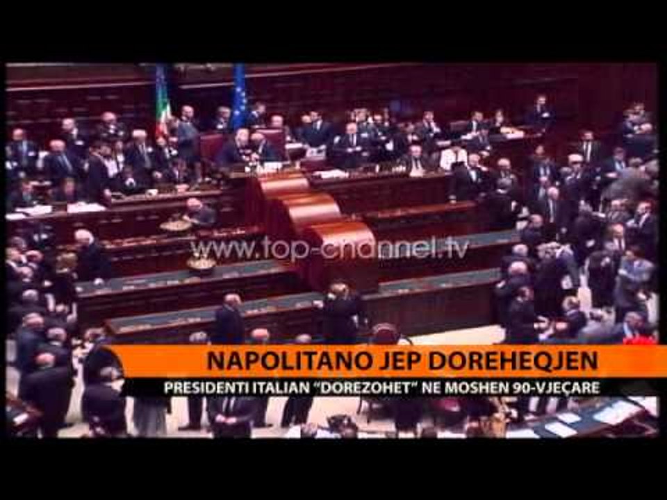 Napolitano jep dorëheqjen - Top Channel Albania - News - Lajme