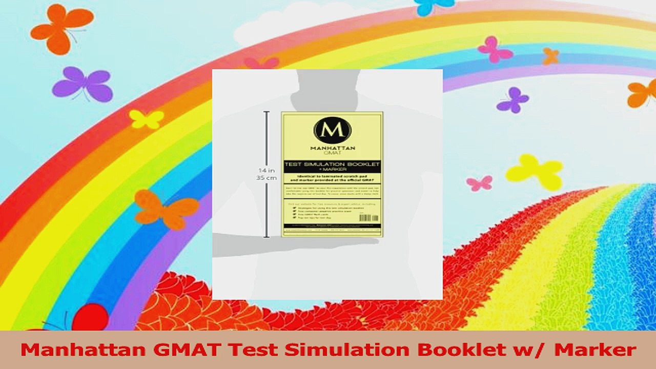 Manhattan GMAT Test Simulation Booklet w Marker PDF