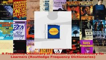 Download  A Frequency Dictionary of French Core Vocabulary for Learners Routledge Frequency PDF Online