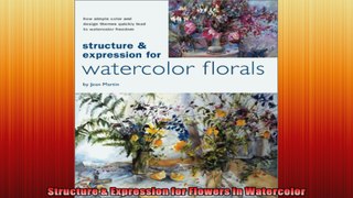 Structure  Expression for Flowers in Watercolor