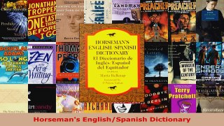 Read  Horsemans EnglishSpanish Dictionary EBooks Online