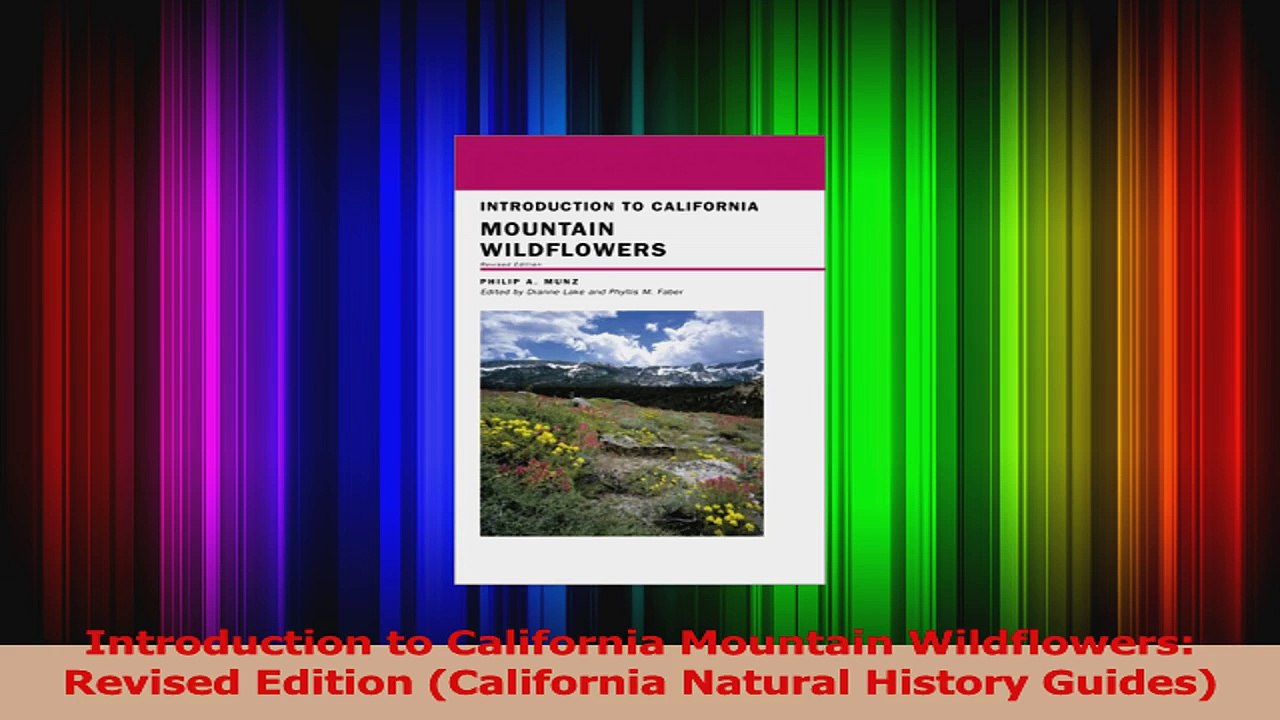 PDF Download  Introduction to California Mounta...