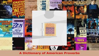 Read  A Dictionary of American Proverbs EBooks Online