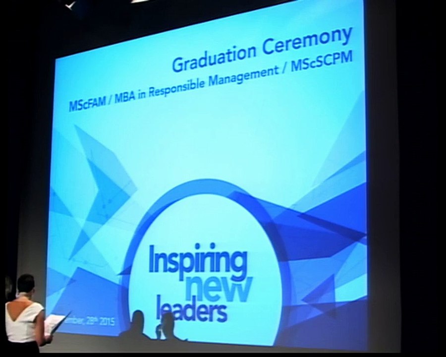 Audencia MScFAM - MBA in Responsible Management - MScSCPM 2015 Graduation Ceremony - November, 28th 2015
