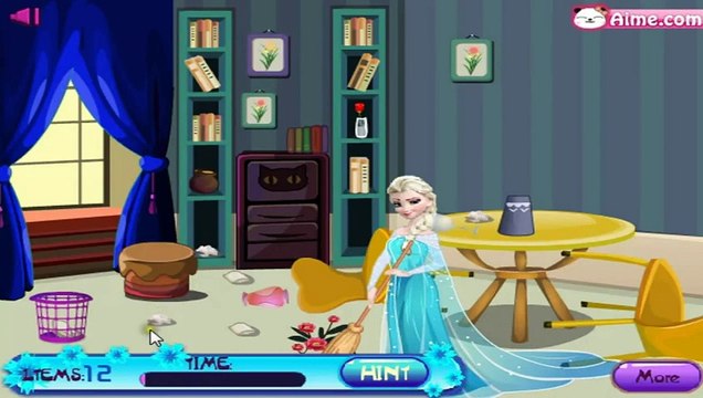 Cleaning Room Princess Elsa Frozen