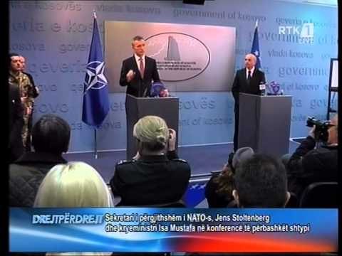 SHEFI I NATO JENS STOLTENBERG NE KOSOVE PER LUFTEN KUNDER TERRORIZMIT LAJM