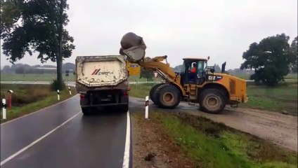 How not to load stone in the truck