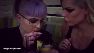 Sophie Monk and Kelly Osborne have hilarious time at bar