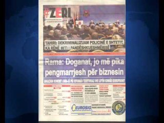 SHTYPI I DITES ME TITUJT KRYESORE TE FAQEVE TE PARA TE GAZETAVE SHQIPTARE E MARTE 27 JANAR 2015