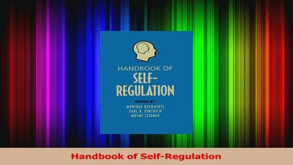 Read  Handbook of SelfRegulation Ebook Free