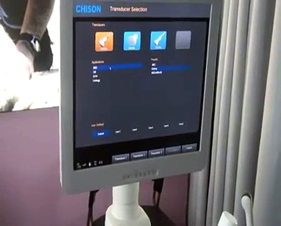 Color Doppler Ultrasound Chison Q5 | 4D Video Training Volumetric Probe