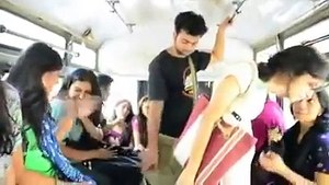 indian girl and boys in bus full indain mms