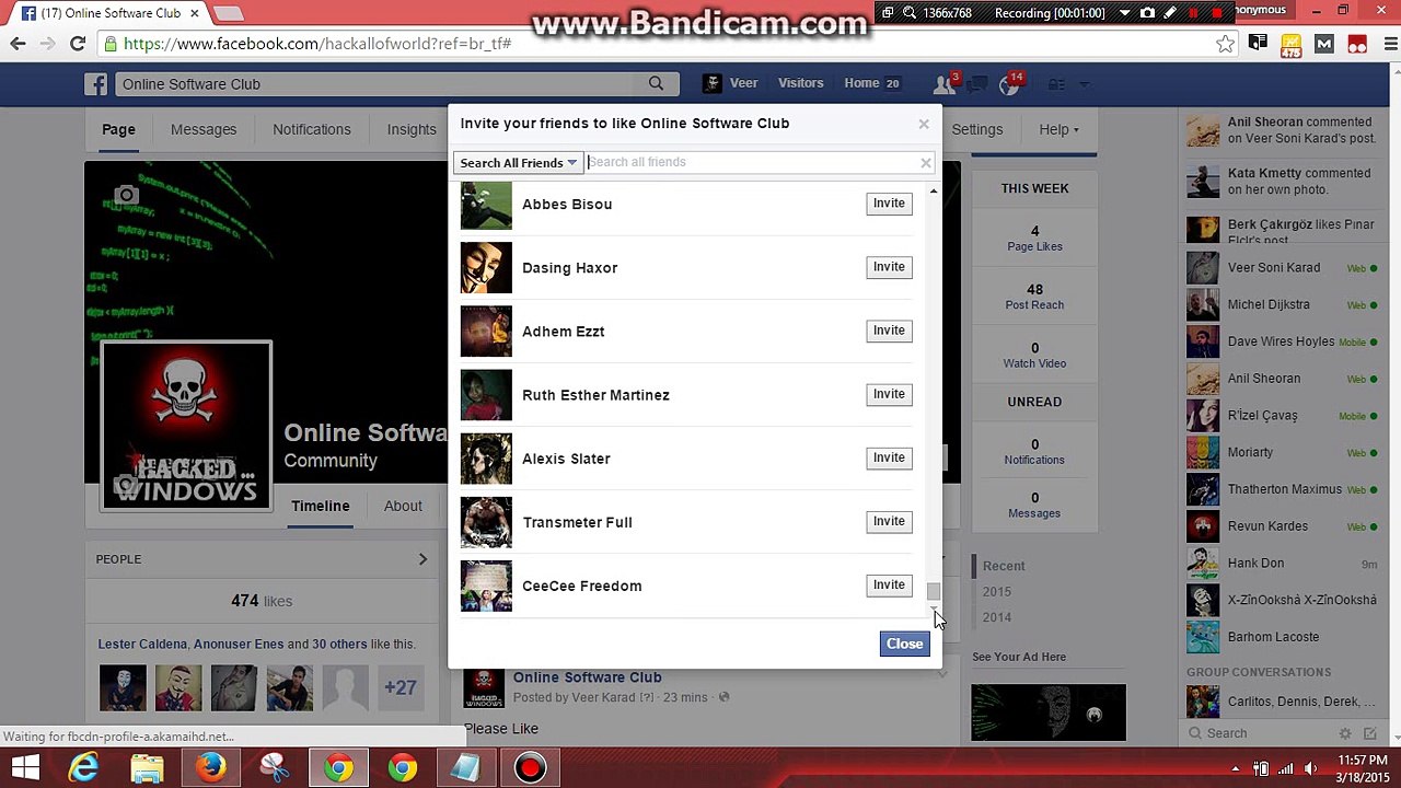 Trick to Send Page Invites to all Friends In Just One Click 2016