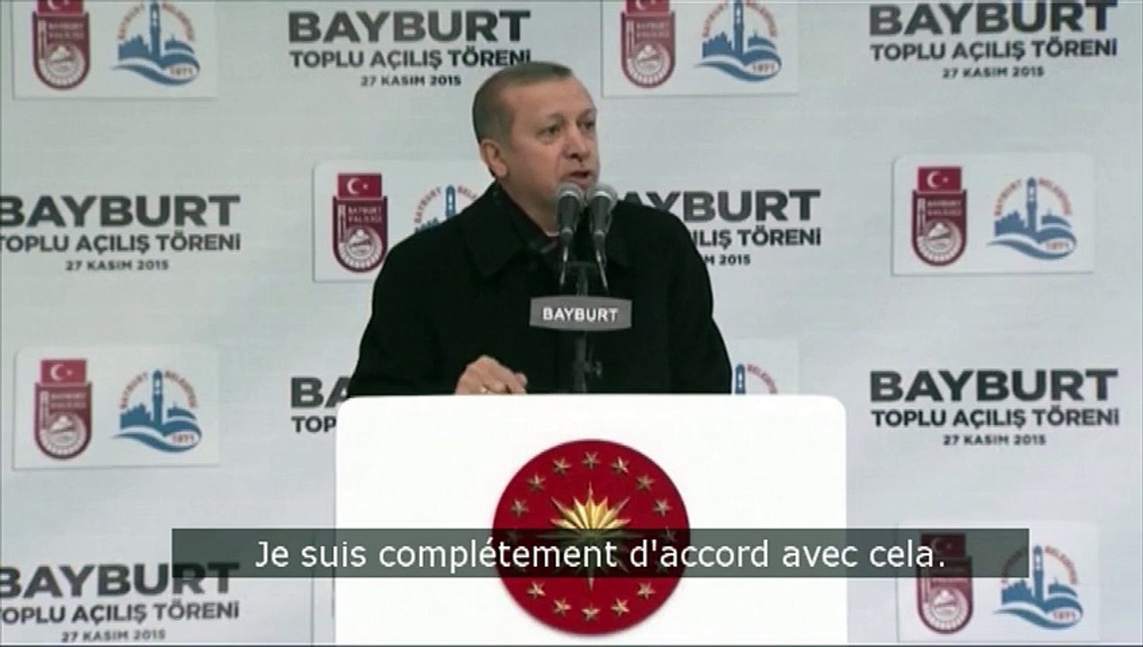 Selon Erdogan, "Poutine joue avec le feu"