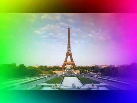 LA PYRAMIDE DU LOUVRE. NOTRE DAME DE PARIS. LA TOUR EIFFEL L'ARC DE TRIOMPHE