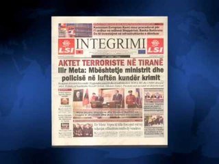 SHTYPI I DITES ME TITUJT KRYESORE TE FAQEVE TE PARA TE GAZETAVE SHQIPTARE E MERKURE 11 SHKURT 2015