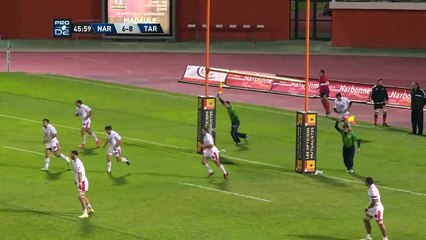 PRO D2 - Résumé Narbonne-Tarbes: 19-22 - J10 - Saison 2015/2016